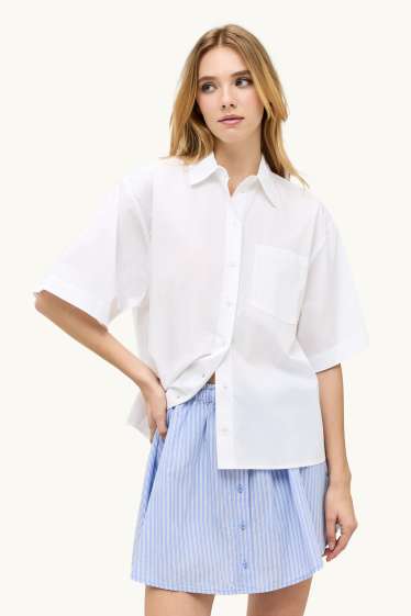 Women - Shirt blouse - white