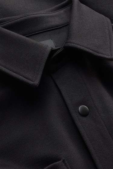 Home - Camisa - relaxed fit - Kent - texturada - negre
