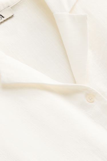 Damen - Hemdbluse - weiß