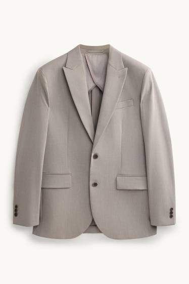 Herren - Baukasten-Sakko - Regular Fit - Flex - grau