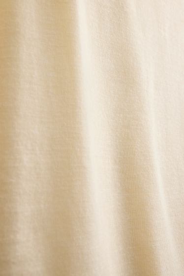 Damen - Top - cremefarben