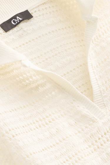 Damen - Poloshirt - Regular Fit  - weiß