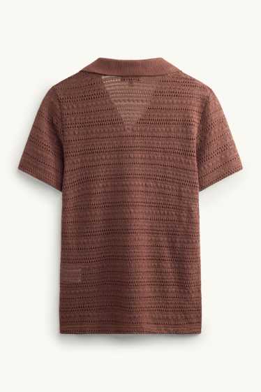 Damen - Poloshirt - Regular Fit  - braun