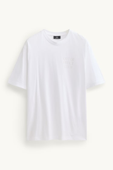 Herren - T-Shirt - Relaxed Fit - weiss