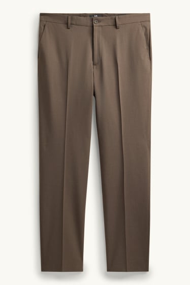 Herren - Baukasten-Hose - Regular Fit - Flex - LYCRA® - braun