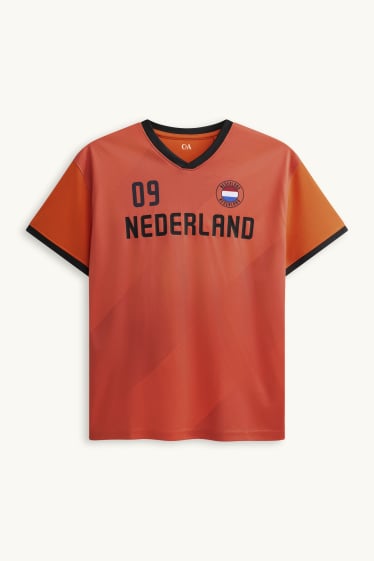 Bambini - Olanda - maglia a maniche corte - arancione / nero