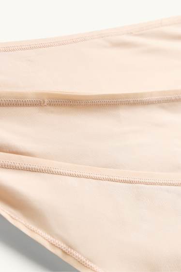 Femmes - Lot de 3 - strings - beige