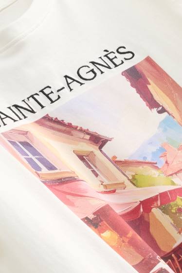 Dames - T-shirt - regular fit - wit