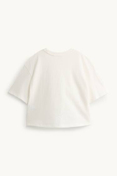 Children Girls - Multipack of 3 - short sleeve T-shirt - white