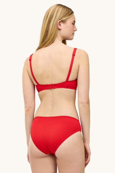 Damen - Bikini-Top - Bandeau - wattiert - LYCRA® XTRA LIFE™ - rot