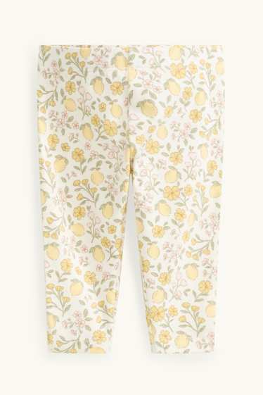 Baby Girls - Lemons and flowers - baby outfit - 3 piece - yellow