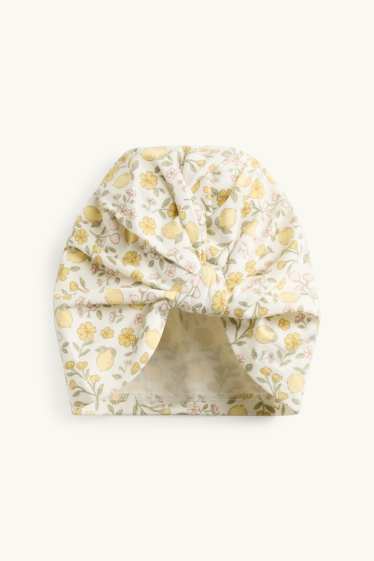 Baby Girls - Lemons and flowers - baby outfit - 3 piece - yellow