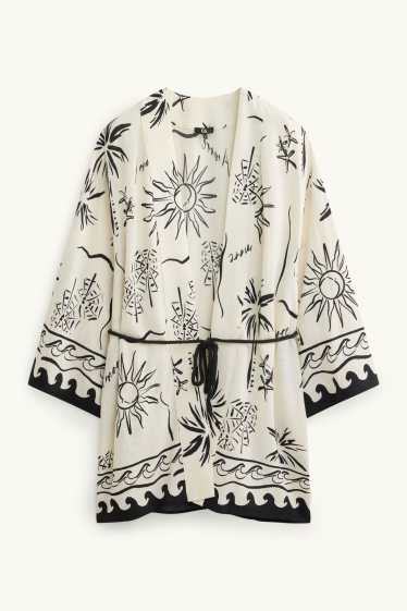 Dona - Quimono- amb motiu - blanc trencat
