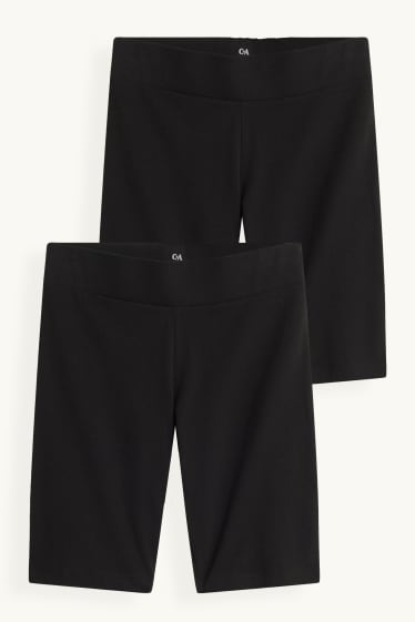 Dámské - Multipack 2 ks - cyklistické šortky - černá