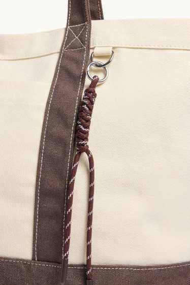 Damen - Großer Shopper - braun / beige