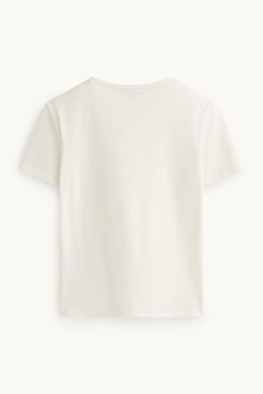Dames - T-shirt - slim fit - wit