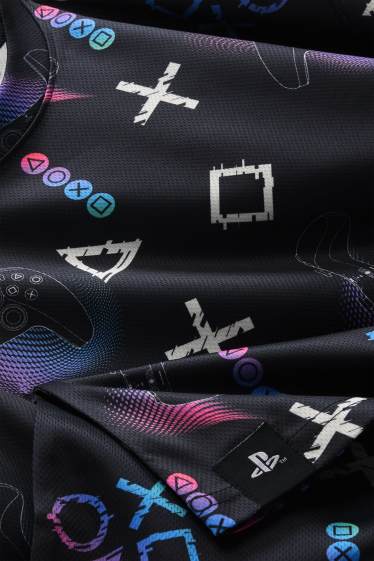 Kinder Buben - PlayStation - Kurzarmshirt - schwarz