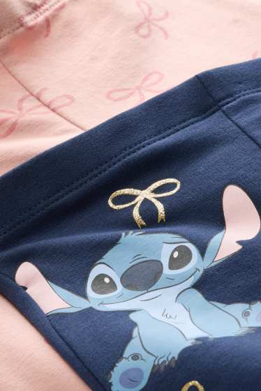 Enfants filles - Lot de 2 - Lilo et Stitch - flared leggings - rose / bleu