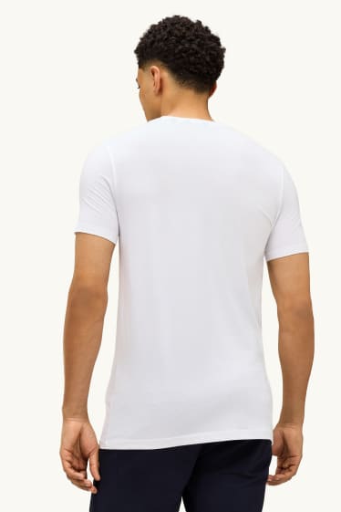 Hommes - T-shirt - slim fit - blanc