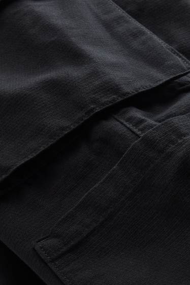 Kinder Buben - Cargohose - schwarz