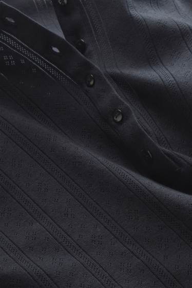 Dames - Voedingsnachthemd - zwart