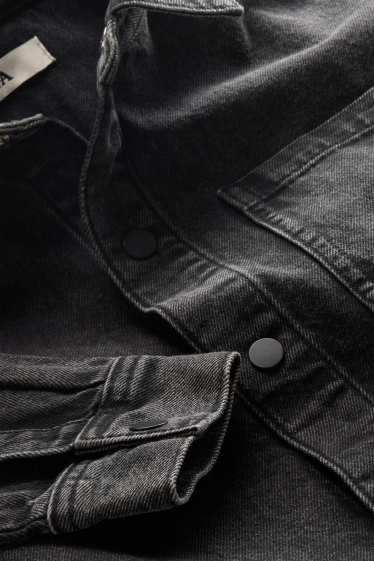 Kinderen: jongens - Spijkerblouse - jeansdonkergrijs