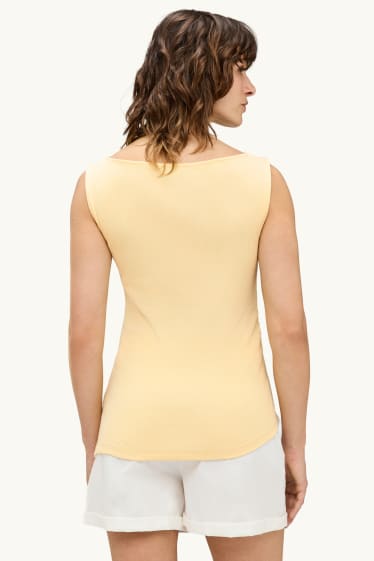 Femei - Top - reiat - galben deschis