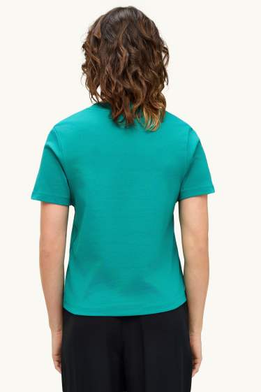 Damen - T-Shirt - Regular Fit - petrol