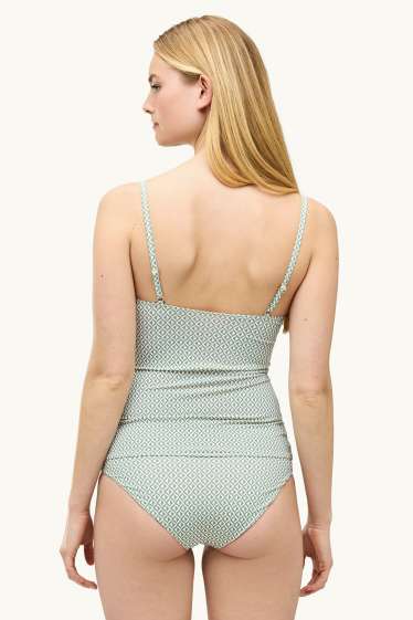 Femei - Top tankini - vătuit - LYCRA® XTRA LIFE™ - verde deschis