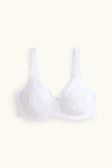 Damen - BH mit Bügel - unwattiert - weiß