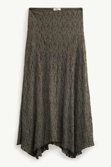 Dames - Jeansrok - bruin