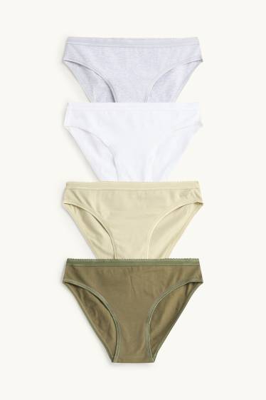 Damen - Multipack 4er - Slip - grün