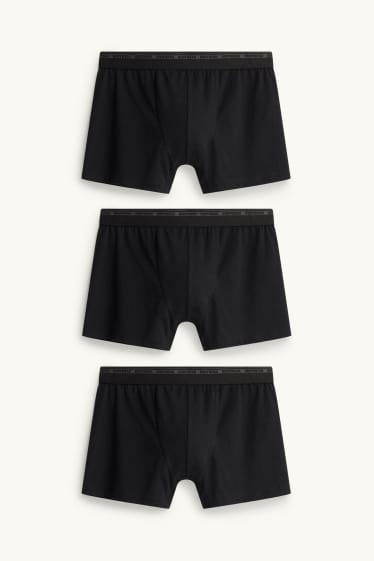 Bărbați - Multipack 3 perechi - chiloți boxer - negru