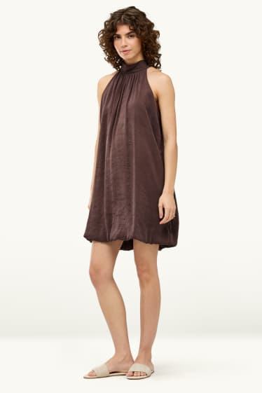 Damen - A-Linien Kleid - braun