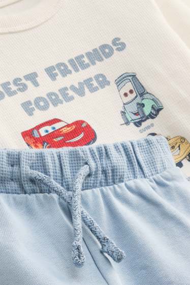 Baby Jungen - Cars - Baby-Outfit - 2 teilig - weiss