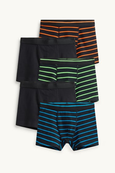 Enfants garçons - Lot de 5 - caleçons - noir