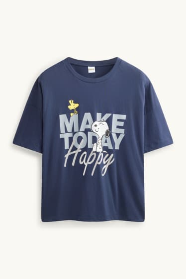 Dames - T-shirt - donkerblauw