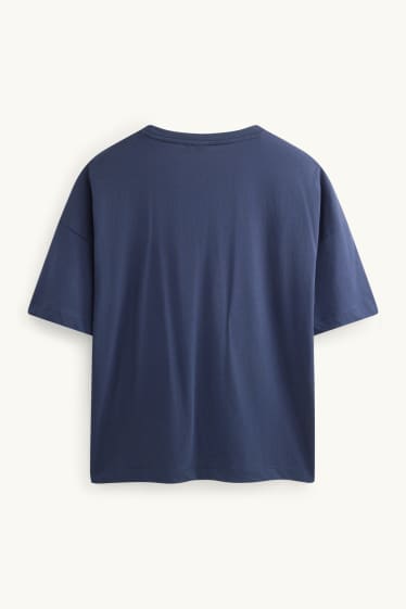 Dames - T-shirt - donkerblauw