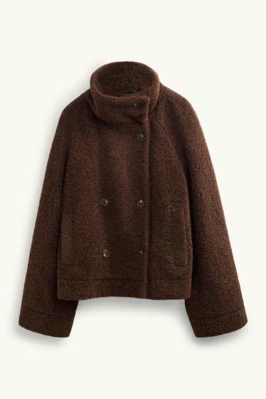 Femmes - Veste en peluche - marron