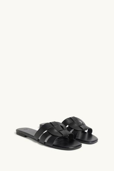 Dona - Sandàlies - pell sintètica - negre