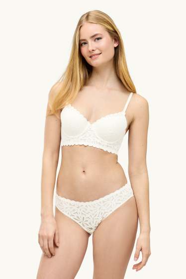 Damen - Slip - cremeweiss