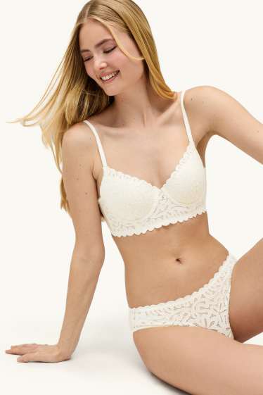 Damen - Slip - cremeweiss