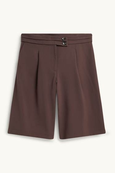 Dona - Bermudes - mid waist - marró