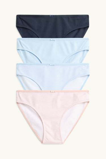 Mujer - Pack de 4 - bragas - azul oscuro
