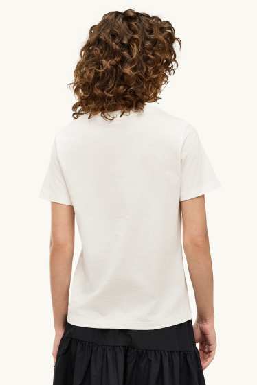Women - T-shirt - regular fit - white