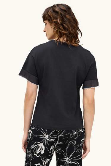 Dámské - Tričko - regular fit - černá