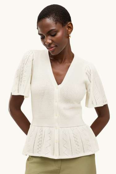 Dames - Vest - wit