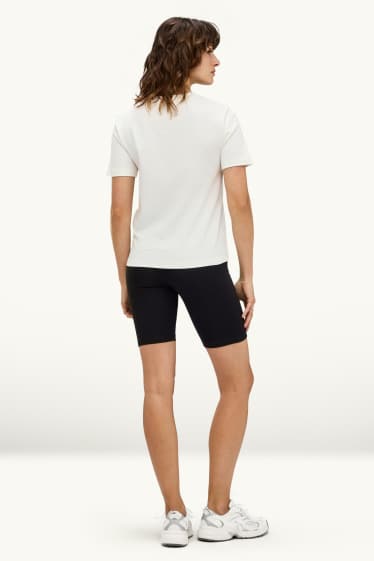 Donna - Confezione da 2 - shorts stile ciclista - nero / beige