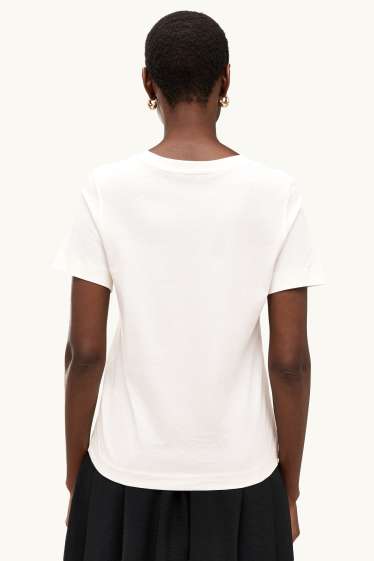Dames - T-shirt - regular fit - wit