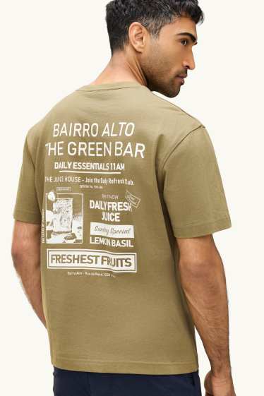 Herren - T-Shirt - Relaxed Fit - khaki